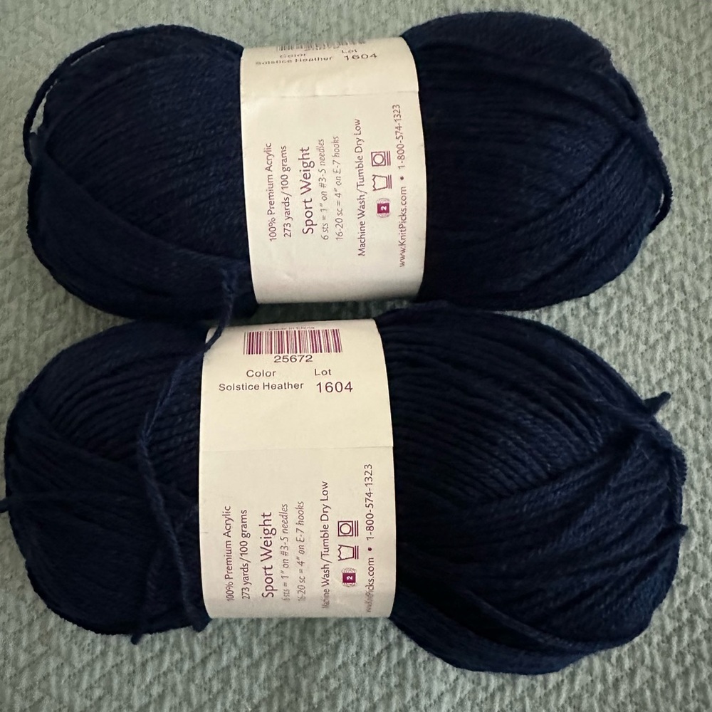 Two Skeins of Knitpicks Brava Sport